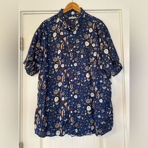 32 Bar Blues Button Down Bird Shirt Size XXL